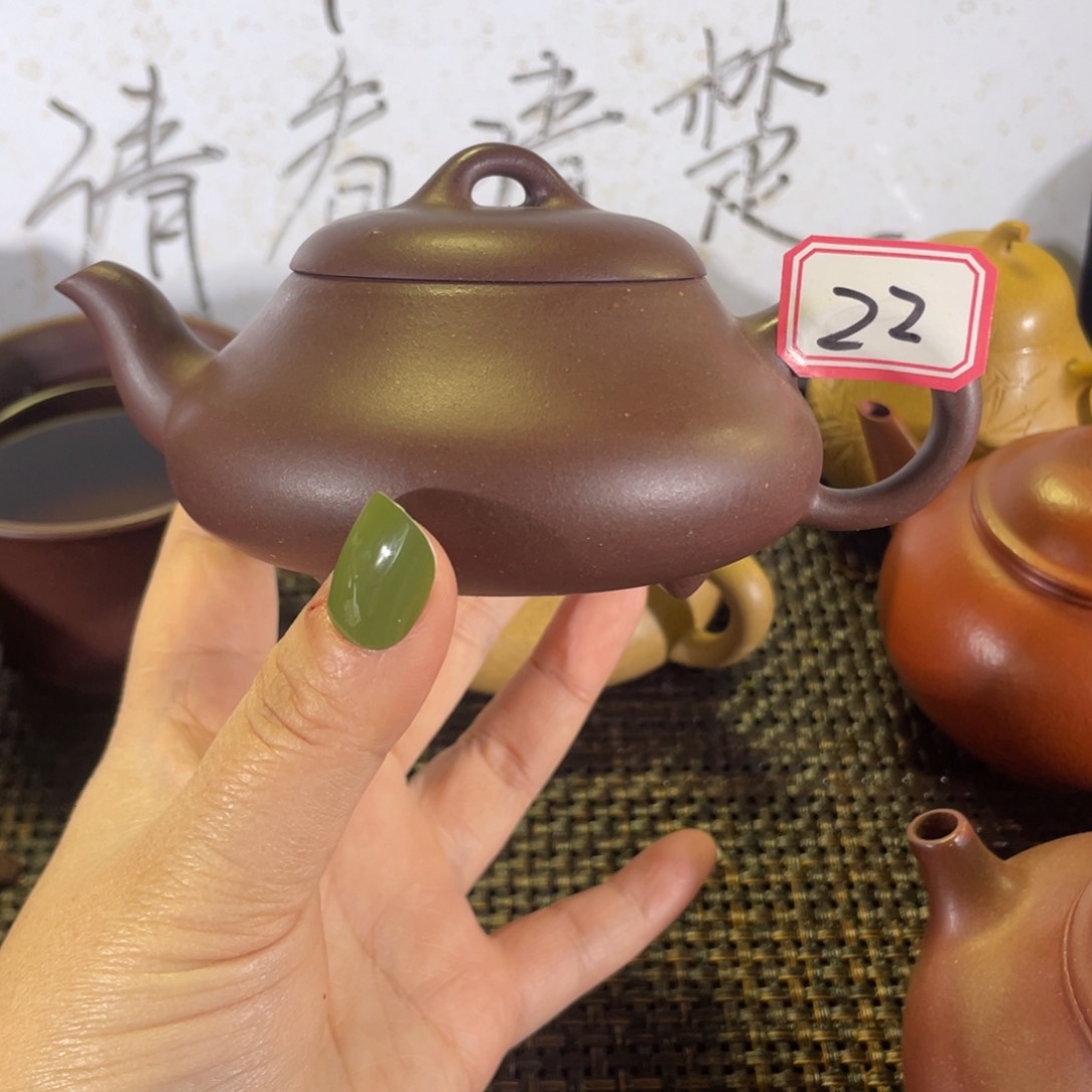 紫砂茶壶侬*汉唐石瓢微瑕全手