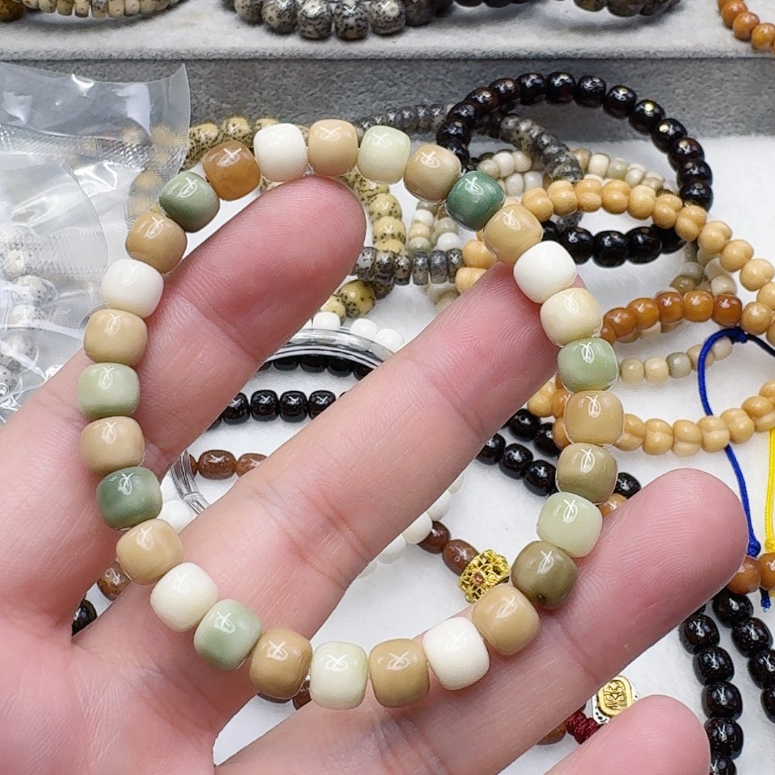 手串星月菩提15龙脊菩提多宝单圈8×7