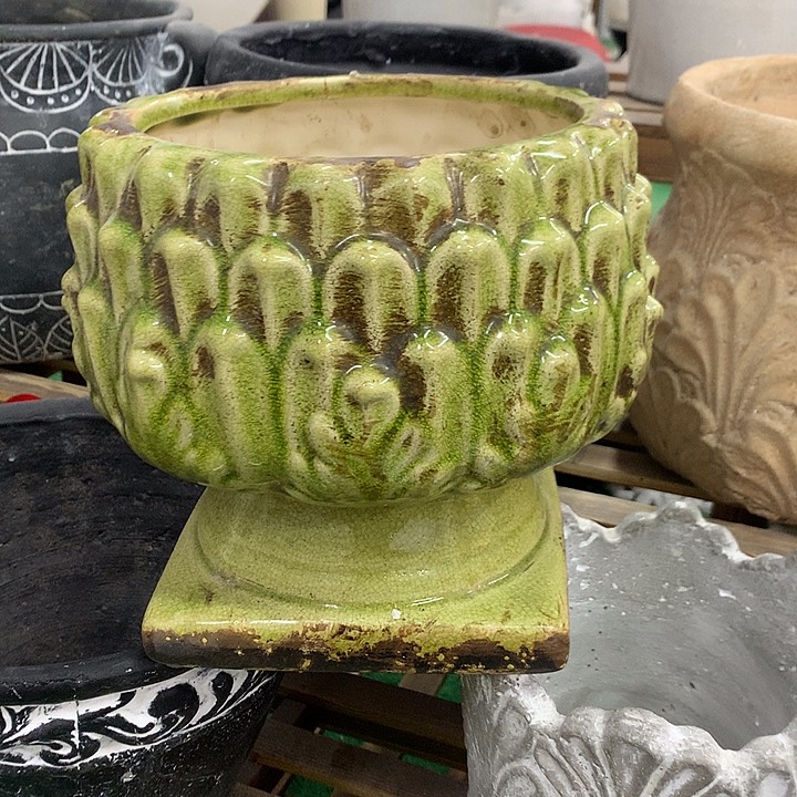 红陶高20宽20口16微瑕