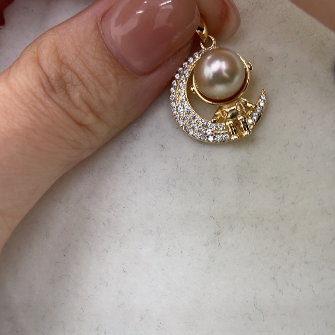 颈饰海水珍珠银S925镶嵌