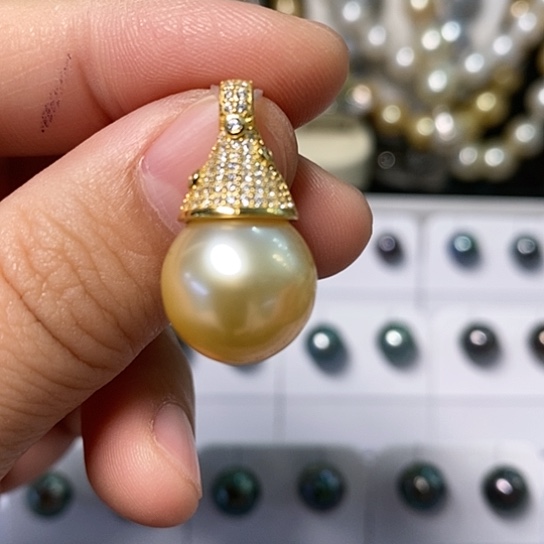 海水珍珠颈饰银S925镶嵌13.48