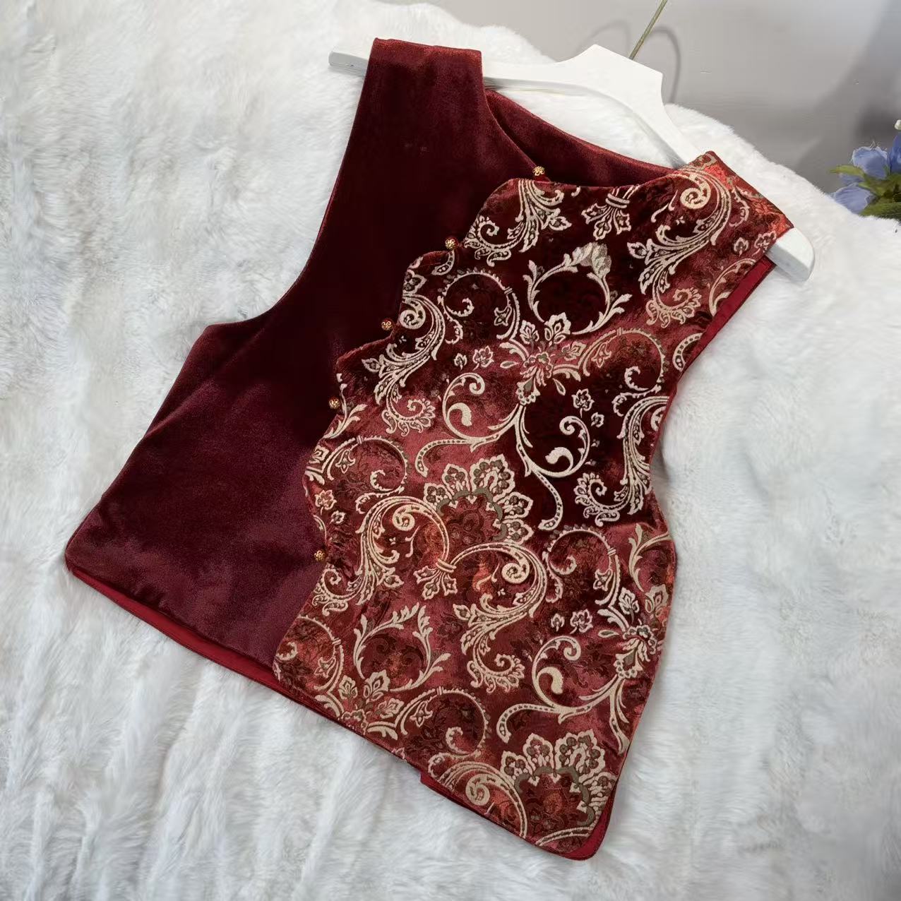 新中式马甲25307QBFY51016