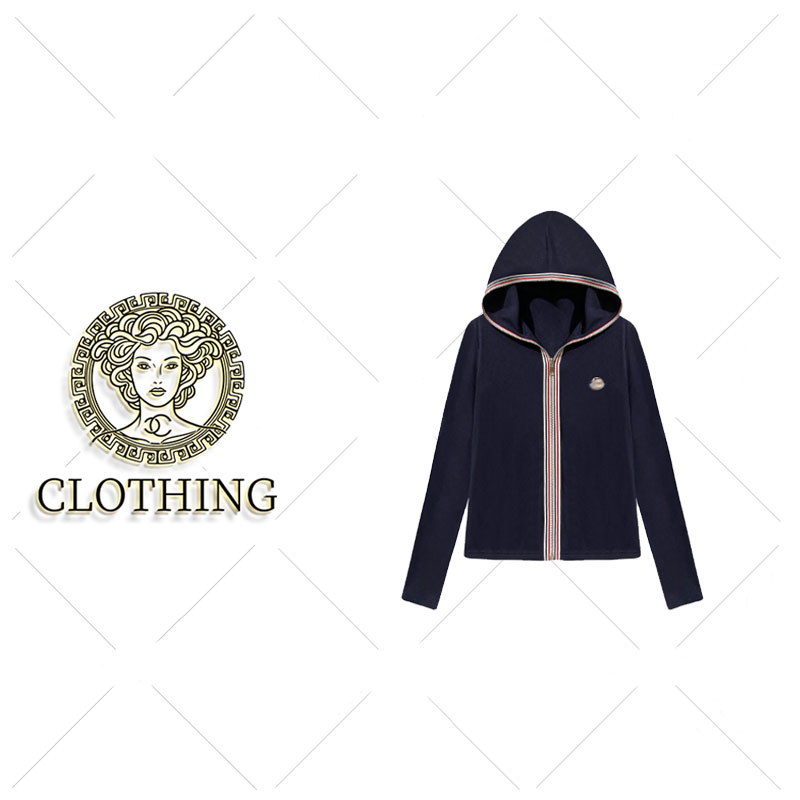 【CLOTHING/原创设计】65635#高奢百搭连帽拼接卫衣2025显瘦上衣