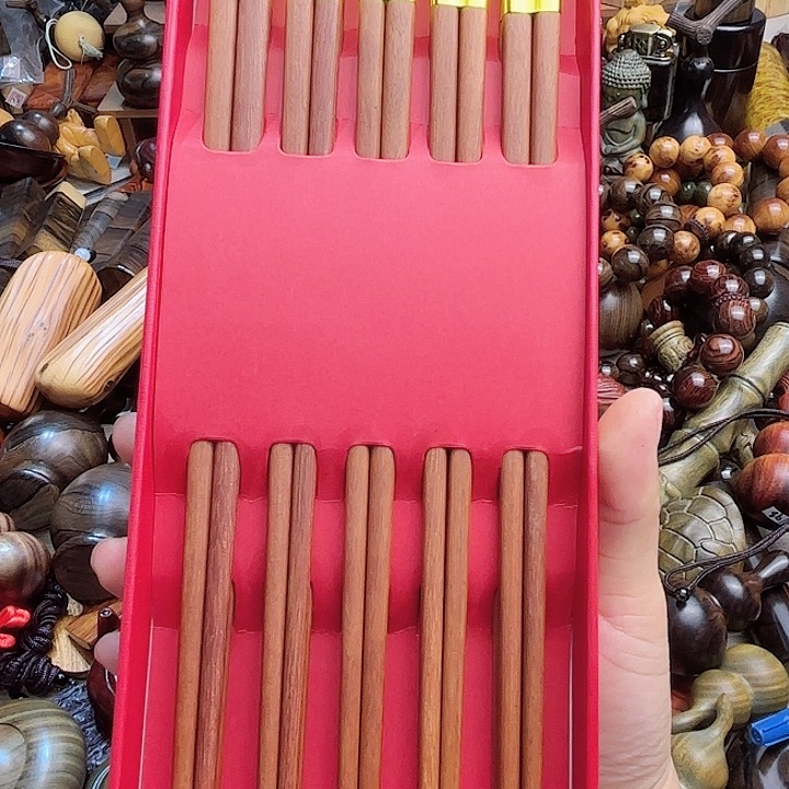 木红檀木的筷子筷子筷子