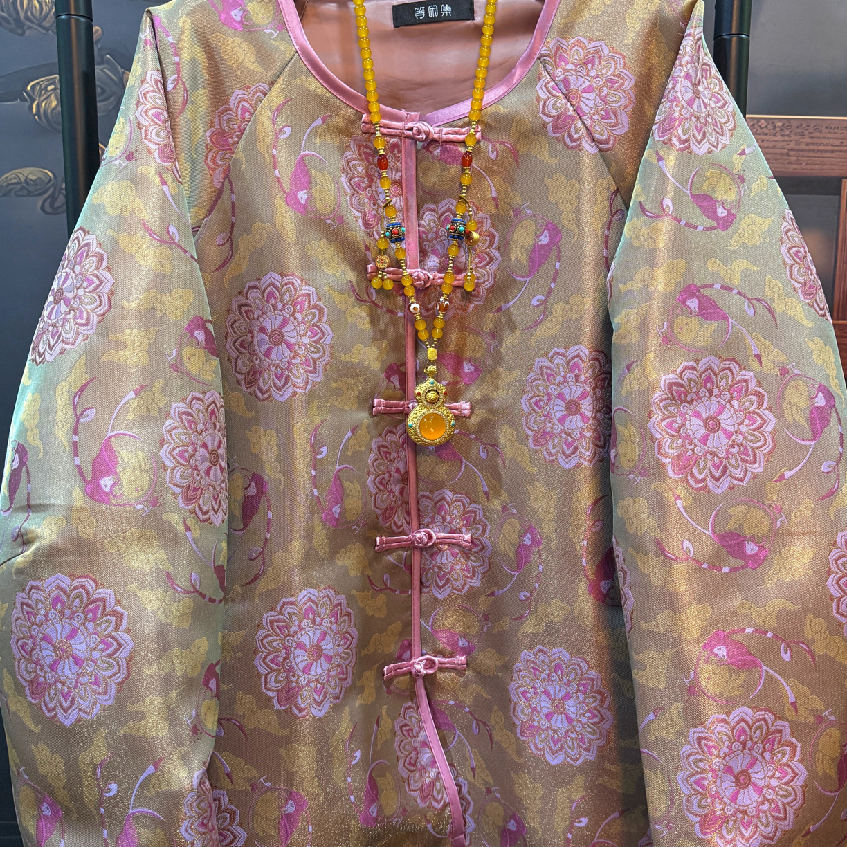 等闲集国风新中式福至春秋宽松上衣外套不包邮