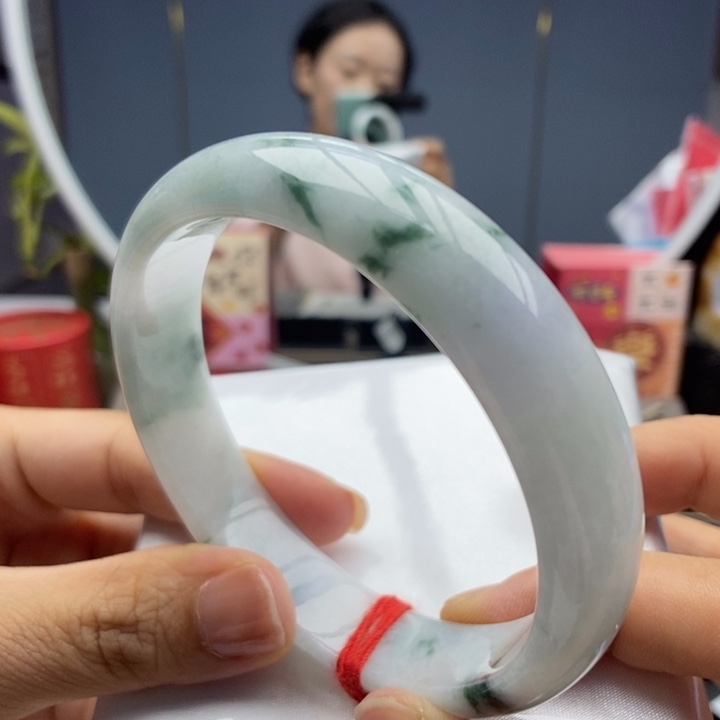翡翠手镯未镶嵌手镯53-55.5