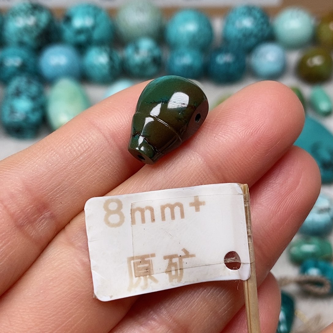 未镶嵌绿松石珠宝半成品