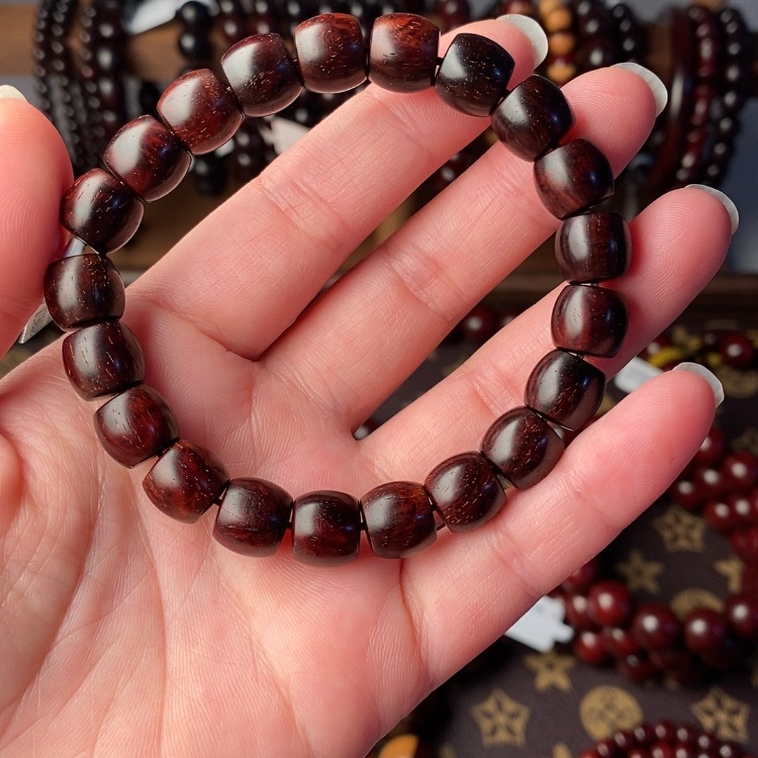 手串/手链小叶紫檀原汁原味小叶紫檀9/10直切21颗