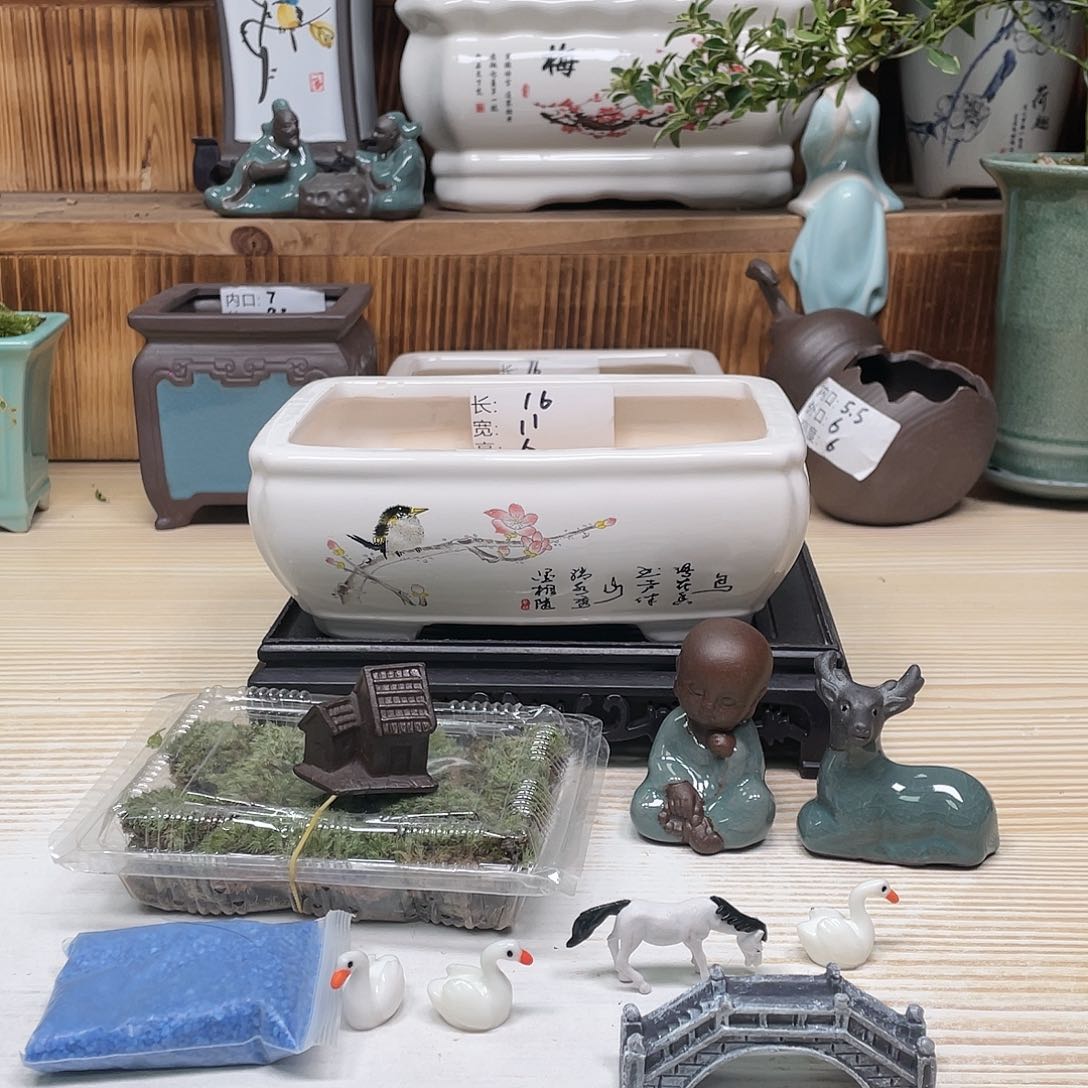 紫砂花盆陶瓷艺术花盆陶瓷