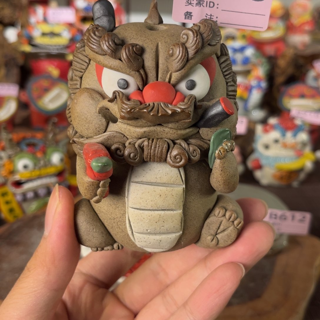 泥塑纯手工茶宠摆件