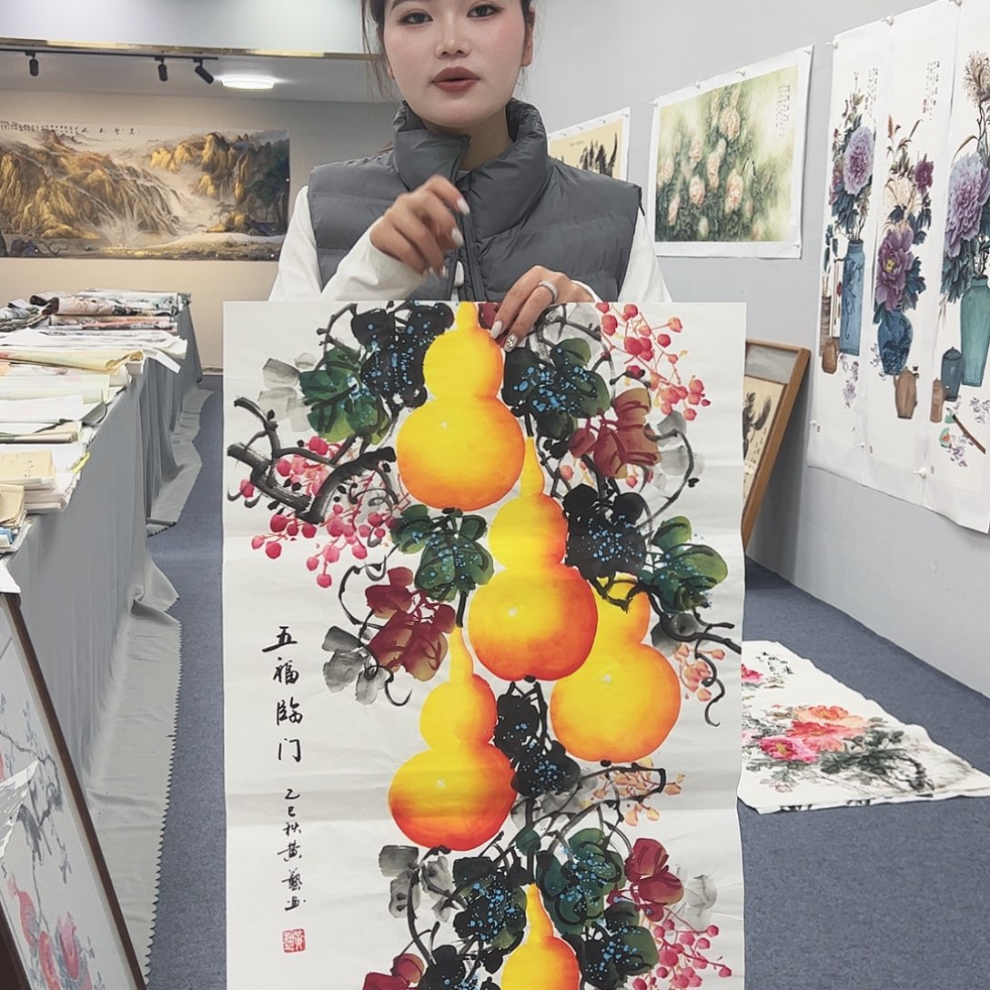 国画国画作品宣纸纯手绘