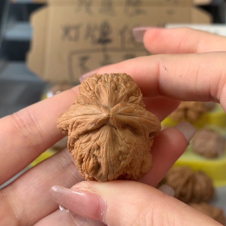 鸿***文玩核桃吊坠异形单只，有瑕疵