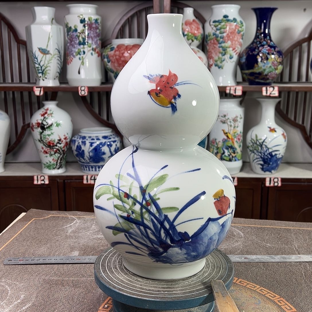 摆件陶景德镇陶瓷葫玉