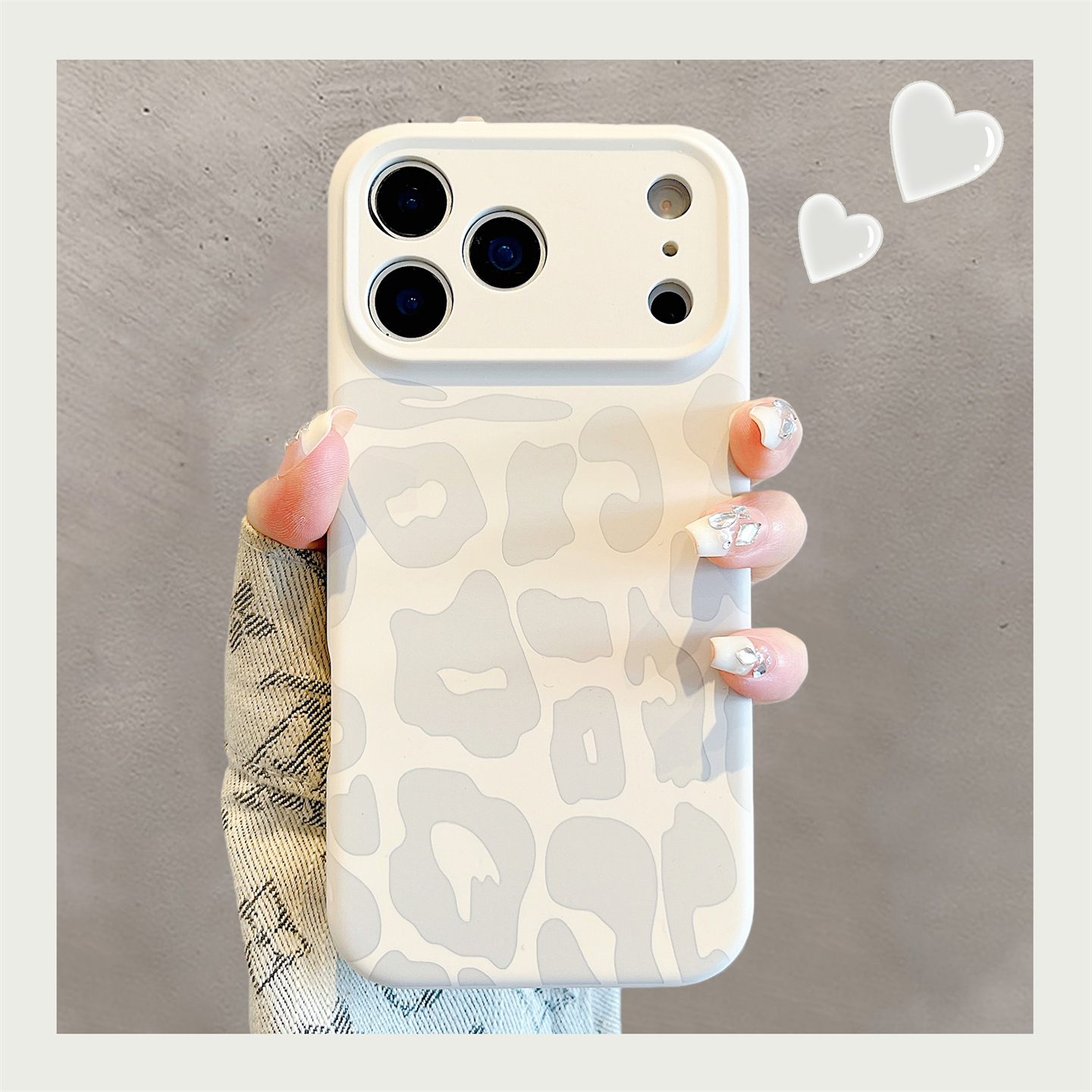 液态硅胶豹纹适用苹果17promax手机壳新款iPhone17简约纯色17pro