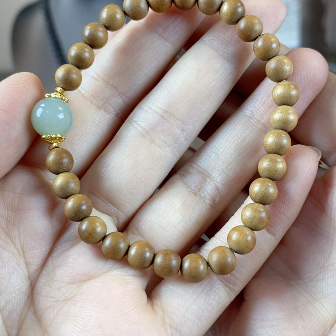 檀香木吊坠未镶嵌老山檀卡6mm单圈