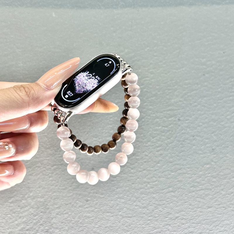 金丝檀紫猫眼适用小米手环10表带9Pro小米9/8手环8Pro表带4/5/6/7