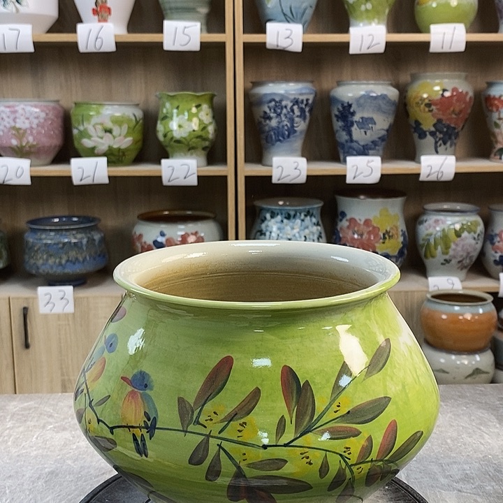 缸3xc景德镇陶瓷花盆