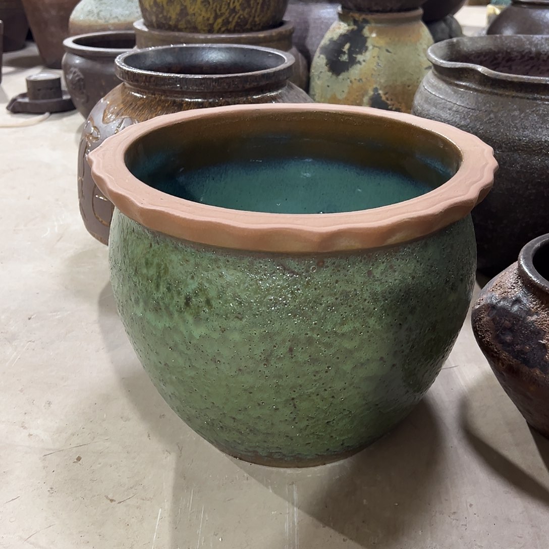 紫砂花盆无孔高26/35花盆