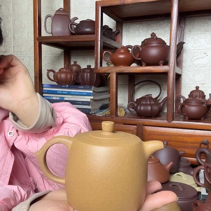 紫砂茶壶井兰300cc精工半手工