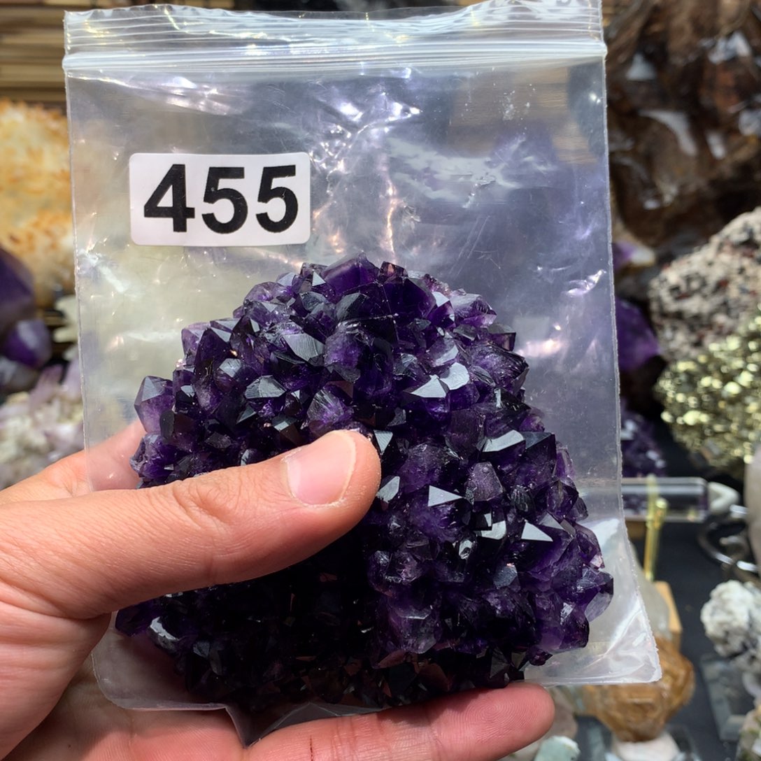 紫晶珠宝半成品未镶嵌ö*455