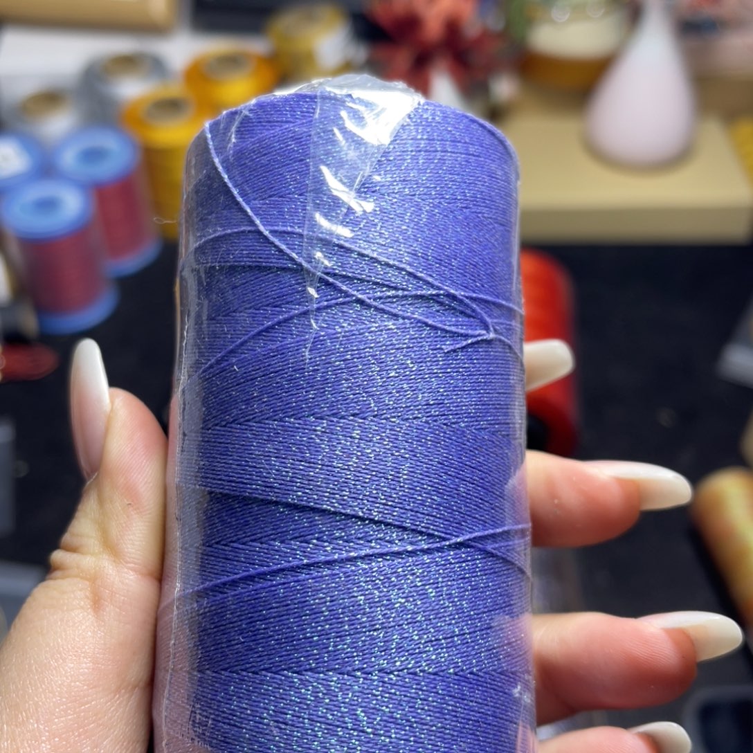 腈纶0.3星空纯色蜡线100g香芋紫
