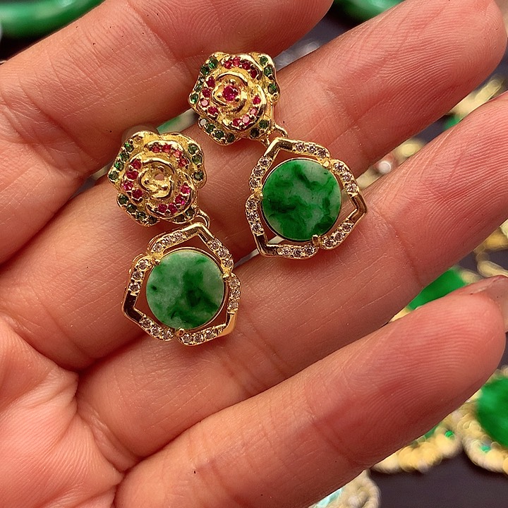 翡翠颈饰银S925镶嵌翡翠