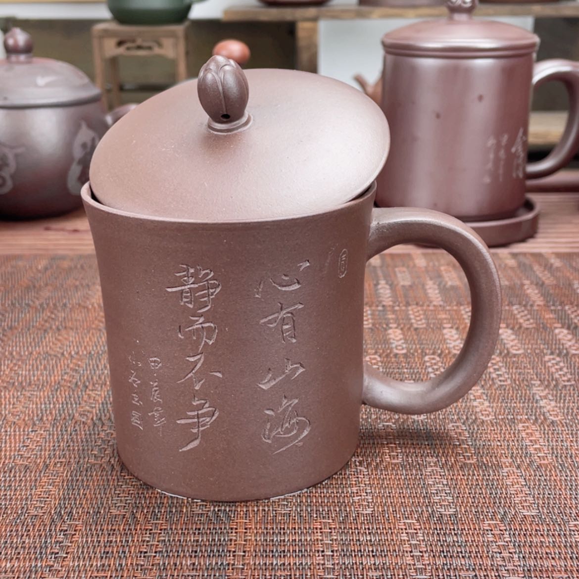 【闪购商品】紫砂茶杯宜兴原矿紫砂盖杯微瑕