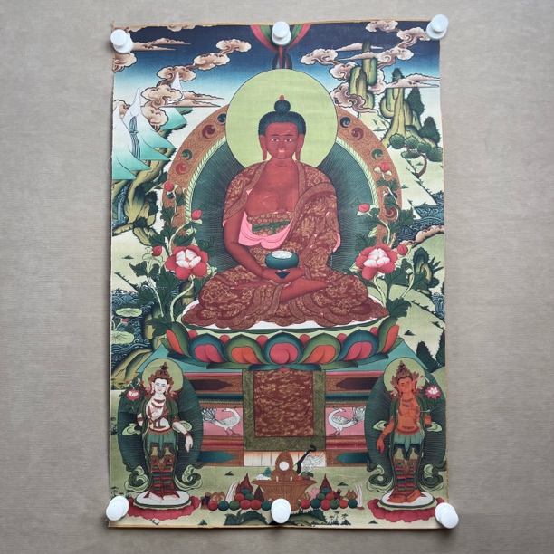 高端精品阿閦佛绘画类唐卡AA123