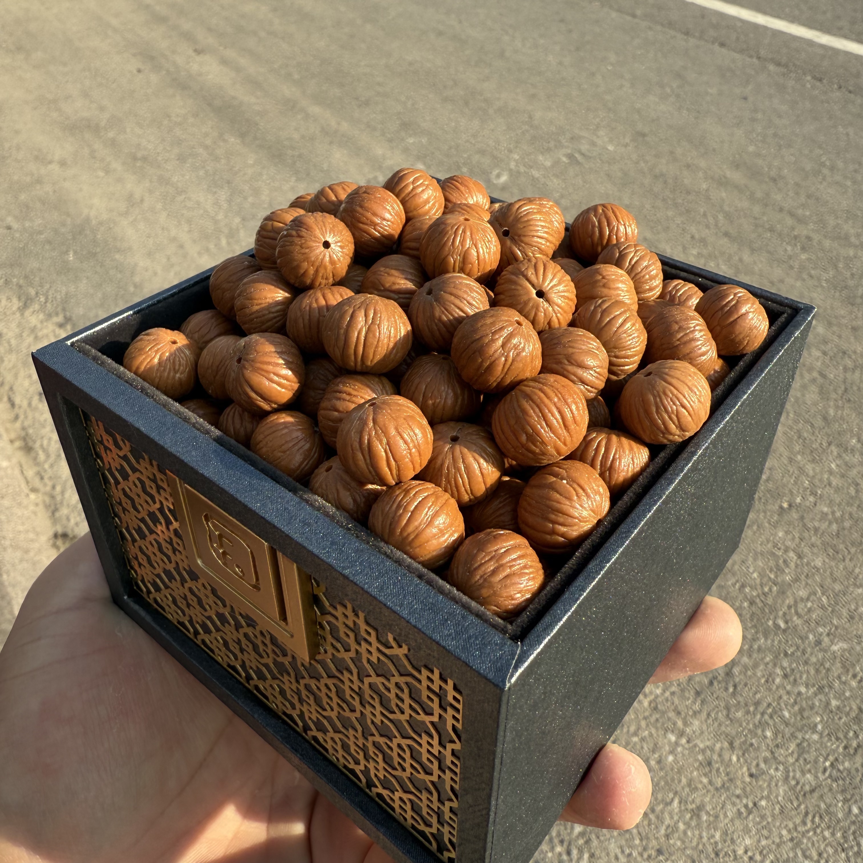 17mm精挑打孔打底猴头核桃土豪散籽文玩手串手持长串