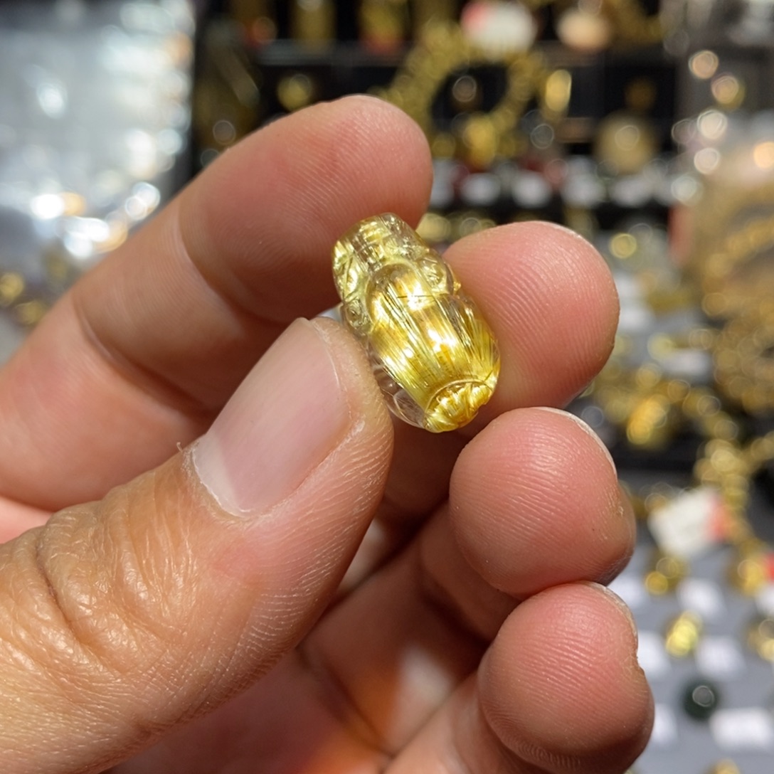 未镶嵌水晶手链天然水晶金发晶貔貅