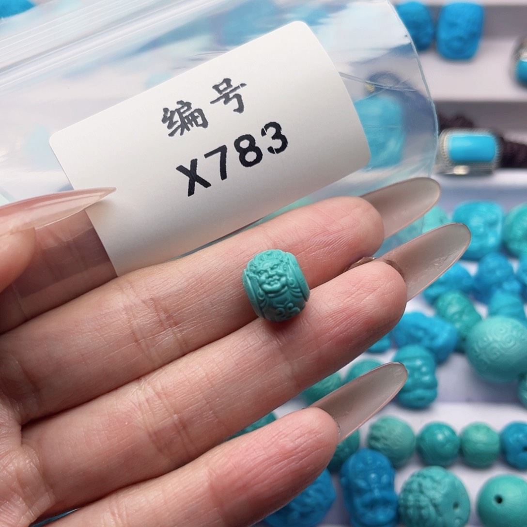 绿松石雕刻未镶嵌6****玉