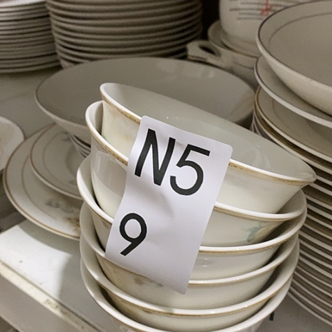 瓷六个饭碗花n59