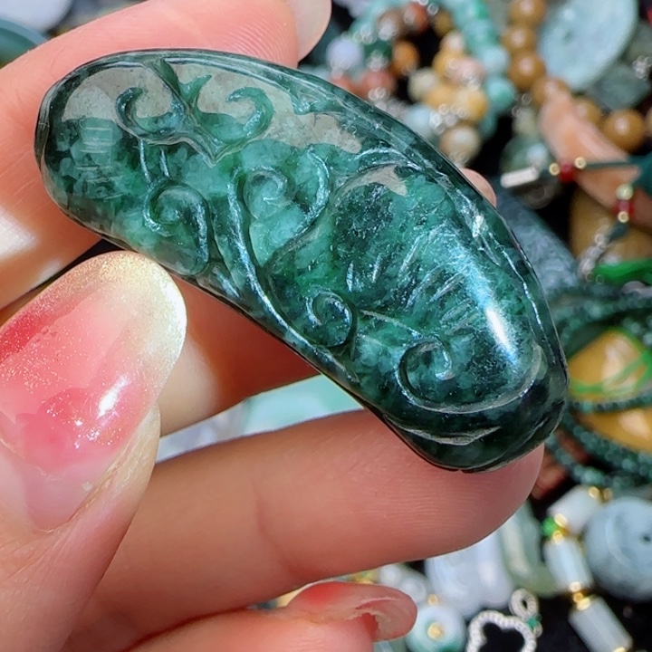 翡翠颈饰未镶嵌天然A货31