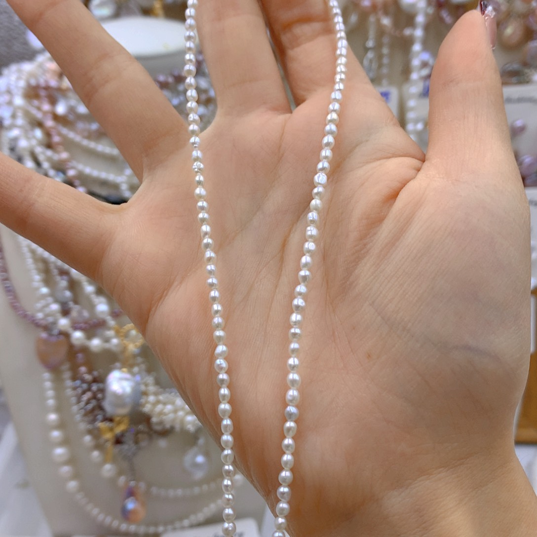 淡水珍珠耳饰银S925镶嵌