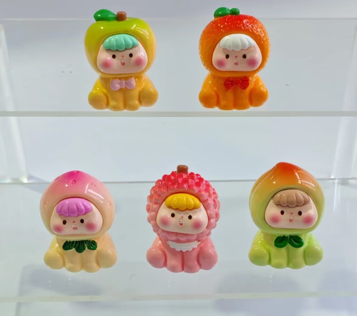 立体二代水果崽崽树脂饰品配件桌面车载可爱摆件