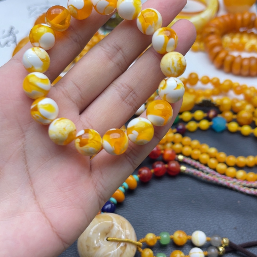 12mm金妖白手串手串