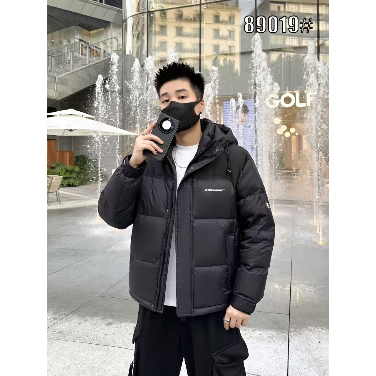 『光头臻选』冬季高品质户外百搭休闲时尚保暖加厚立领外套-89019