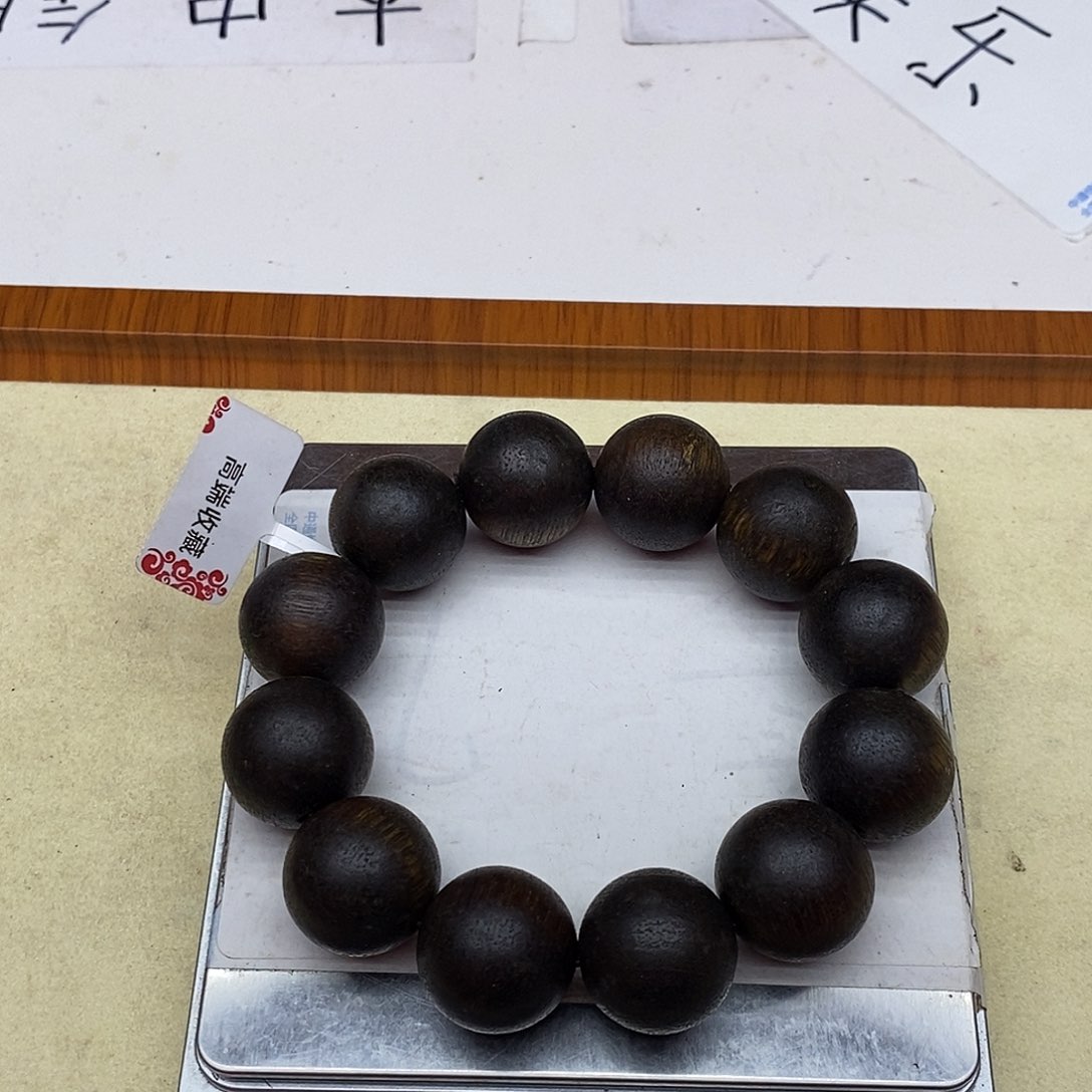 阴沉木手串/手链莺歌绿棋楠2.0D04