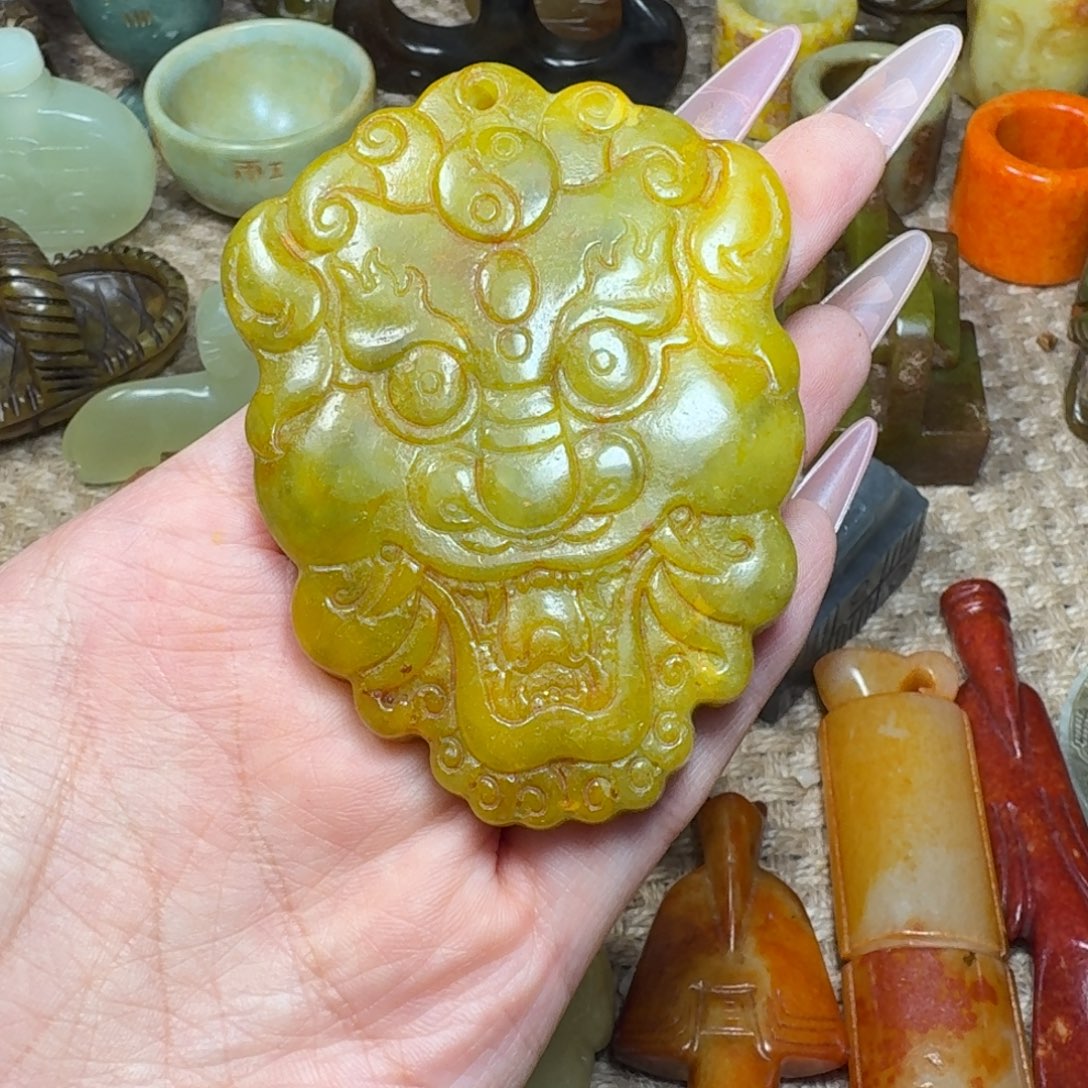 白玉菩提吊坠挂件