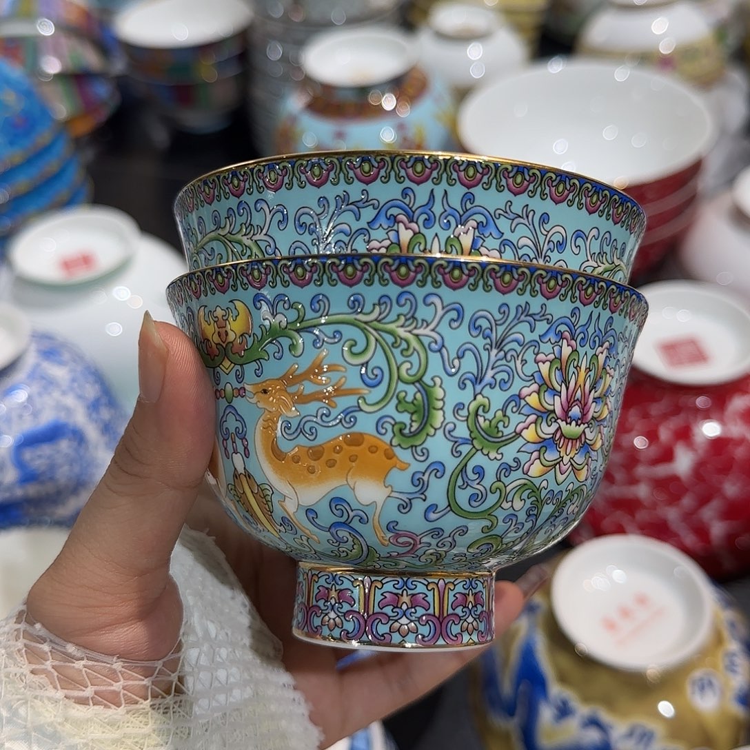 骨瓷珐琅彩工艺制作