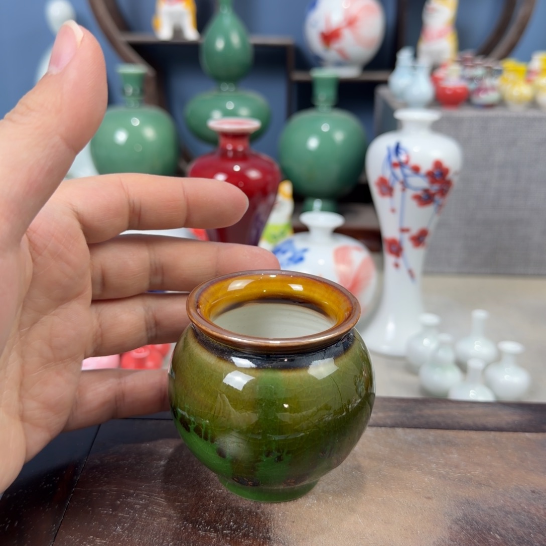 陶瓷手工小花器摆件