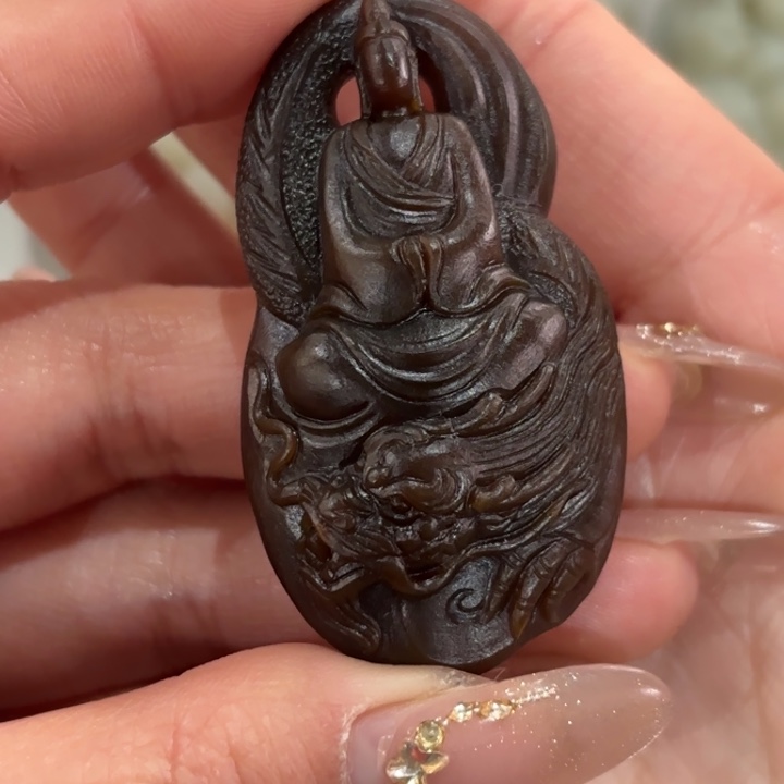 和田玉观音吊坠未镶嵌