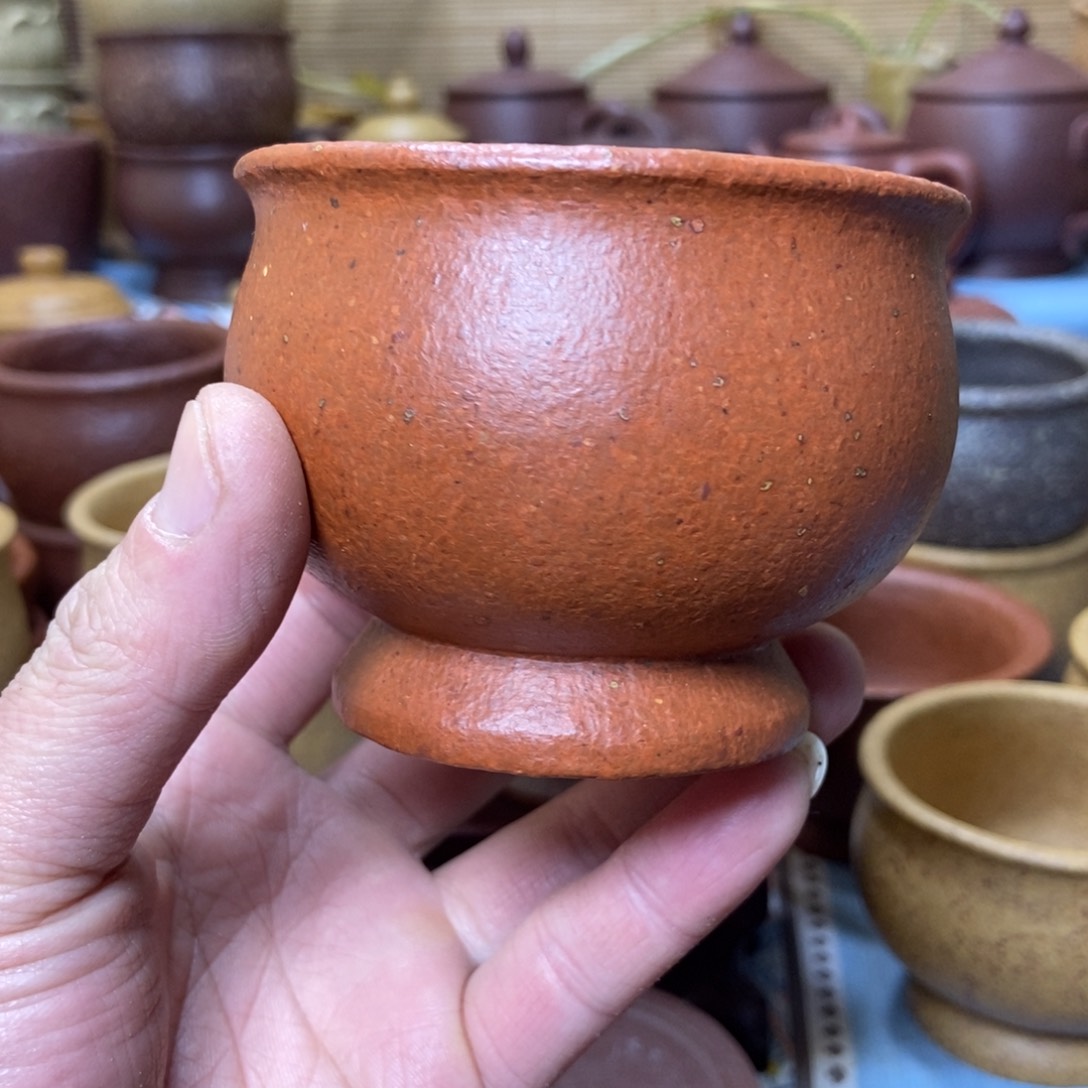 茶杯紫砂16目全砂手工泥180毫升