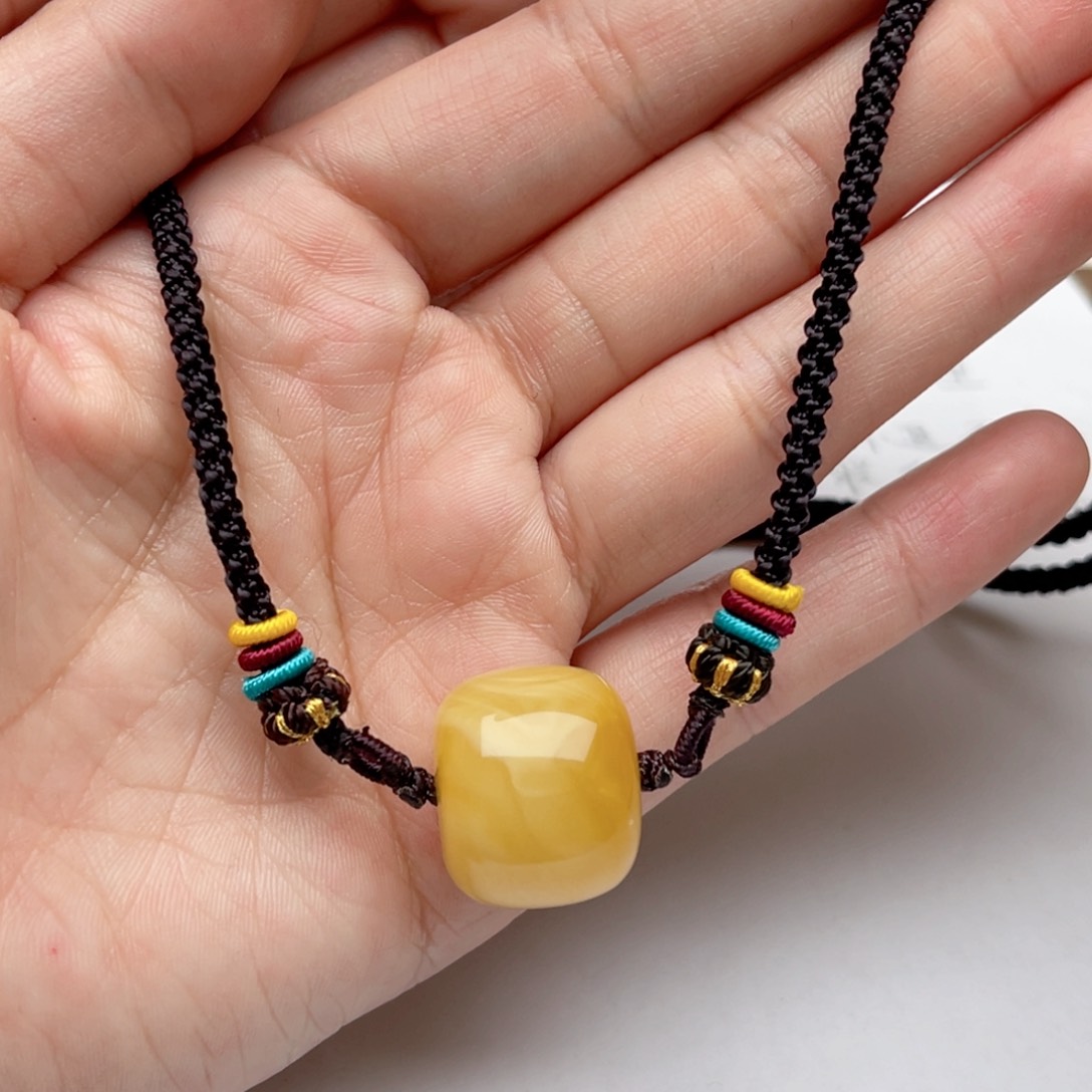 蜜蜡裸石未镶嵌蜜蜡墩子梦