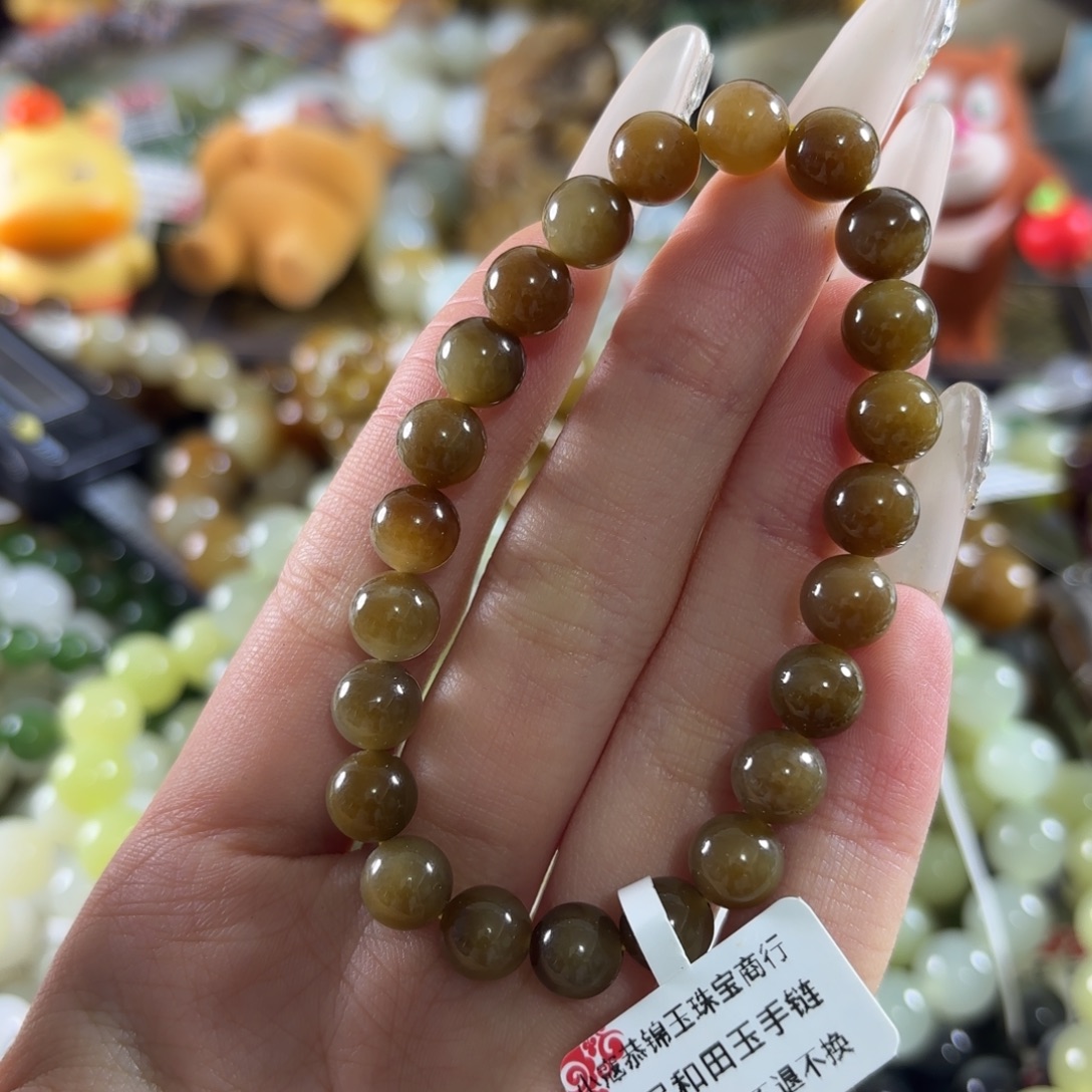 和田玉未镶嵌手链155