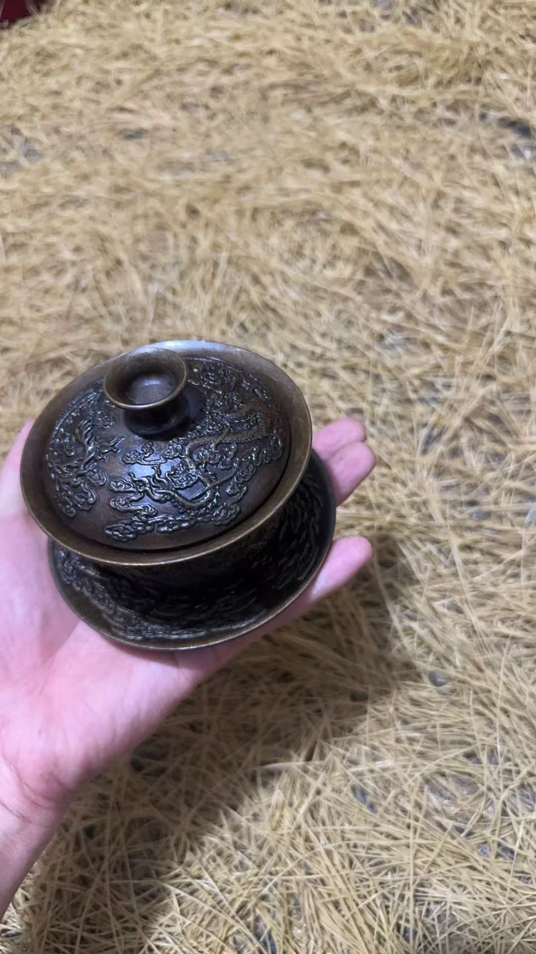 三才盖碗龙凤呈祥