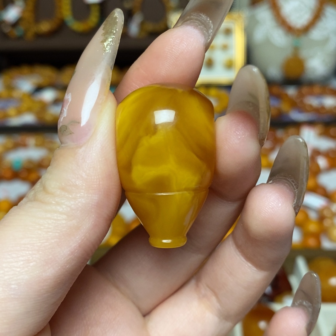 【闪购商品】蜜蜡吊坠(不含链)未镶嵌高****鸡单珠