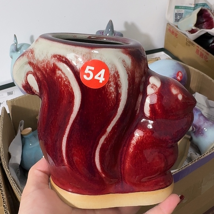 摆件陶郑家钧窑摆件