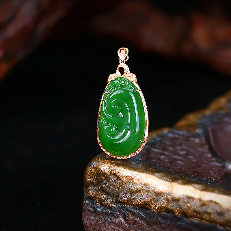 和田玉如意吊坠【61AF】