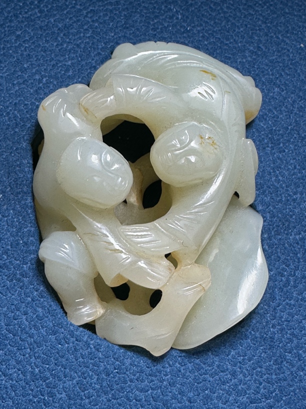 和田玉童子把件吊坠挂件